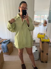 Load image into Gallery viewer, CRACKER DAY ELECTRIC STRIPE SHIRT - LIME