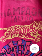 Load image into Gallery viewer, SABBI CHAMPAGNE TATTOO TEE - RED
