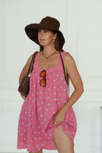 Load image into Gallery viewer, JUNO MINI SLIP DRESS - PINK FLORAL
