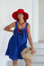 Load image into Gallery viewer, JUNO MINI SLIP DRESS - COBALT