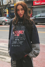 Load image into Gallery viewer, SABBI THE BE HAPPY GINGHAM LONG SLEEVE TEE