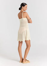 Load image into Gallery viewer, Poolside Paradiso - Maya Knit Singlet Crochet Knit Dress - Vanilla