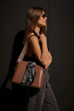 Load image into Gallery viewer, NIM ROPE CHARM KEY RING -TAUPE/CREAM