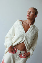 Load image into Gallery viewer, By Billie CROCHET KNIT CARDIGAN - CREAM
