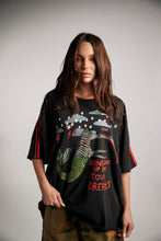Load image into Gallery viewer, SABBI THE VERY OVERSIZED ZEBRA DREAMS TEE - BLACK