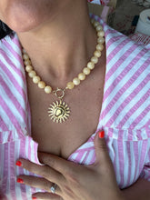 Load image into Gallery viewer, Natural Stone Bead Necklace - Butter Yellow
