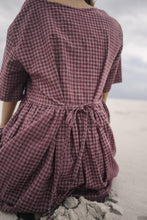 Load image into Gallery viewer, BARE ROAD DARCEY MIDI DRESS in Fig Hemp Check