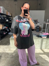 Load image into Gallery viewer, SABBI NO DRAMA LLAMA TEE - BLACK ACID WASH