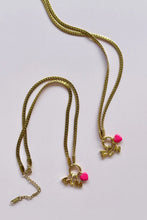 Load image into Gallery viewer, MUM CHARM NECKLACE HOT PINK