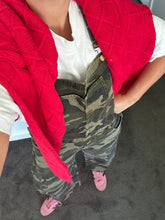 Load image into Gallery viewer, Camo Barrel-Leg Overalls