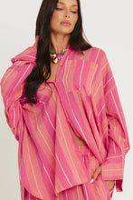 Load image into Gallery viewer, SABBI THE DON JULIO SHIRT - POP STRIPE PEACH