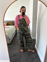 Load image into Gallery viewer, Camo Barrel-Leg Overalls