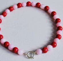 Load image into Gallery viewer, Natural Stone Bead Necklace - Red/Pink *PRE ORDER*