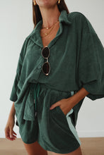 Load image into Gallery viewer, LADIES LUCKY DAY TERRY SHIRT - JADE