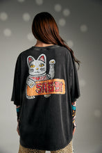 Load image into Gallery viewer, SABBI CHAMPANGE TATTOO TEE - BLACK