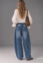 Load image into Gallery viewer, Barrel Pants Washed Denim