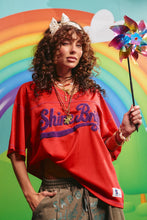 Load image into Gallery viewer, SABBI THE SHINE BRIGHT MESH TEE - RED