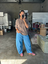 Load image into Gallery viewer, Acid Wash Barrel Pants Sky Blue