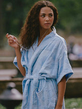 Load image into Gallery viewer, K. Juliet Long Cotton Beach & Bathrobe - Blue