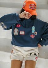 Load image into Gallery viewer, FAR MER By Whitney LOVE IS DEAD BUTTON-UP PULLOVER