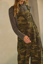 Load image into Gallery viewer, Camo Barrel-Leg Overalls