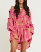 Load image into Gallery viewer, SABBI THE DON JULIO SHIRT - POP STRIPE PEACH