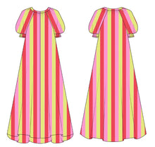 Load image into Gallery viewer, La Bohème Girls Camila Maxi Dress Candy Stripe