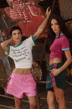 Load image into Gallery viewer, SABBI THE RAVING HEARTS MINI SHORTS - PINK