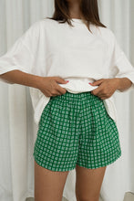 Load image into Gallery viewer, Etta Short | Gingham Emerald