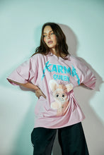Load image into Gallery viewer, SABBI KARMA QUEEN TEE - PINK ACID WASH