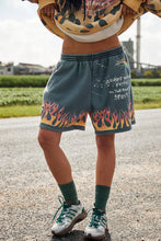 Load image into Gallery viewer, SABBI FLAMING BLACK SHORTS