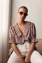 Load image into Gallery viewer, Rosie Top - Chocolate Gingham