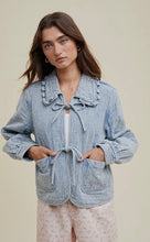Load image into Gallery viewer, Quilted Denim Jacket