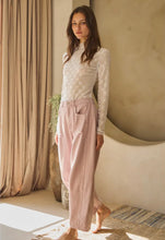 Load image into Gallery viewer, Acid Wash Barrel Pants Mauve