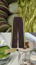 Load image into Gallery viewer, La Bohème Girls Viva Terry Pant Choc + Lime