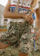 Load image into Gallery viewer, FAR MER By Whitney CAMO JERSEY TRACK SHORT