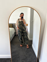 Load image into Gallery viewer, Camo Barrel-Leg Overalls