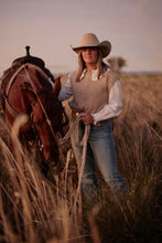 Load image into Gallery viewer, Peter Bill Charlotte Vest Oatmeal