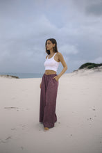 Load image into Gallery viewer, BARE ROAD IVY PANTS in Fig Hemp Check