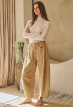Load image into Gallery viewer, Acid Wash Barrel Pants Butterscotch