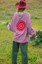 Load image into Gallery viewer, CRACKER DAY NAUTICAL LONG SLEEVE TEE - CHERRY