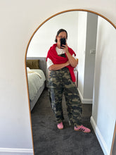Load image into Gallery viewer, Camo Barrel-Leg Overalls