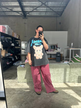 Load image into Gallery viewer, SABBI KARMA QUEEN TEE - BLACK ACID WASH