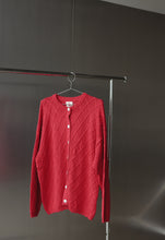Load image into Gallery viewer, By Billie CROCHET KNIT CARDIGAN - RED