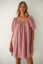 Load image into Gallery viewer, BARE ROAD - CHLOE DRESS in Lilac Orange Seersucker