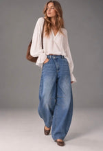 Load image into Gallery viewer, Barrel Pants Washed Denim
