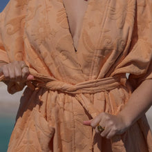Load image into Gallery viewer, Solstice Mango Towelling Robe