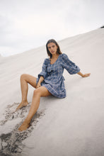 Load image into Gallery viewer, BARE ROAD PALOMA MINI DRESS in Navy Plaid