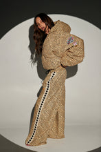 Load image into Gallery viewer, SABBI RAVING HEARTS PANTS - DRILL LEOPARD