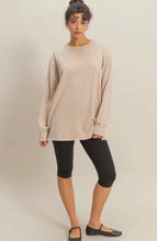 Load image into Gallery viewer, Mineral Washed Drop Shoulder Long Sleeve T-Shirt